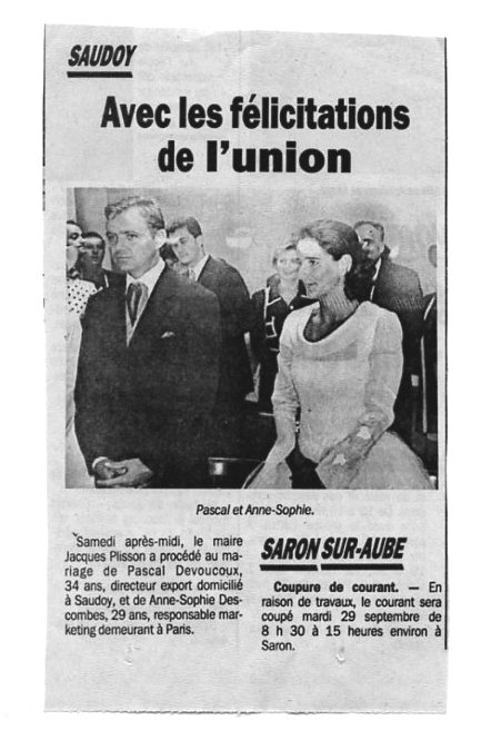 mariage decouvoux